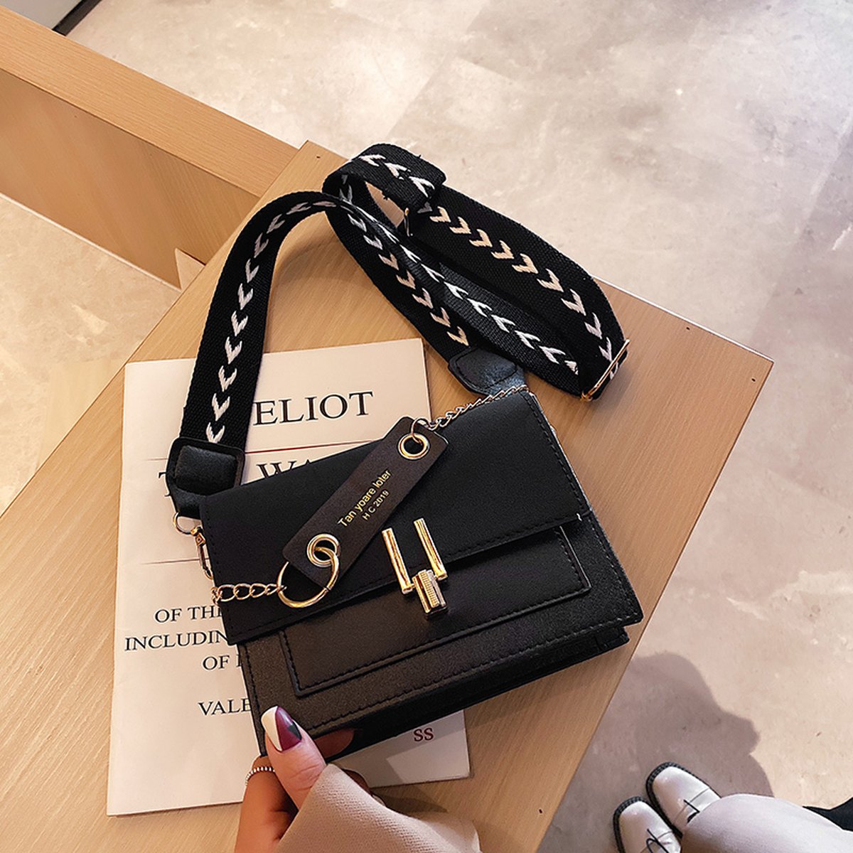 Textured Crossbody Bag