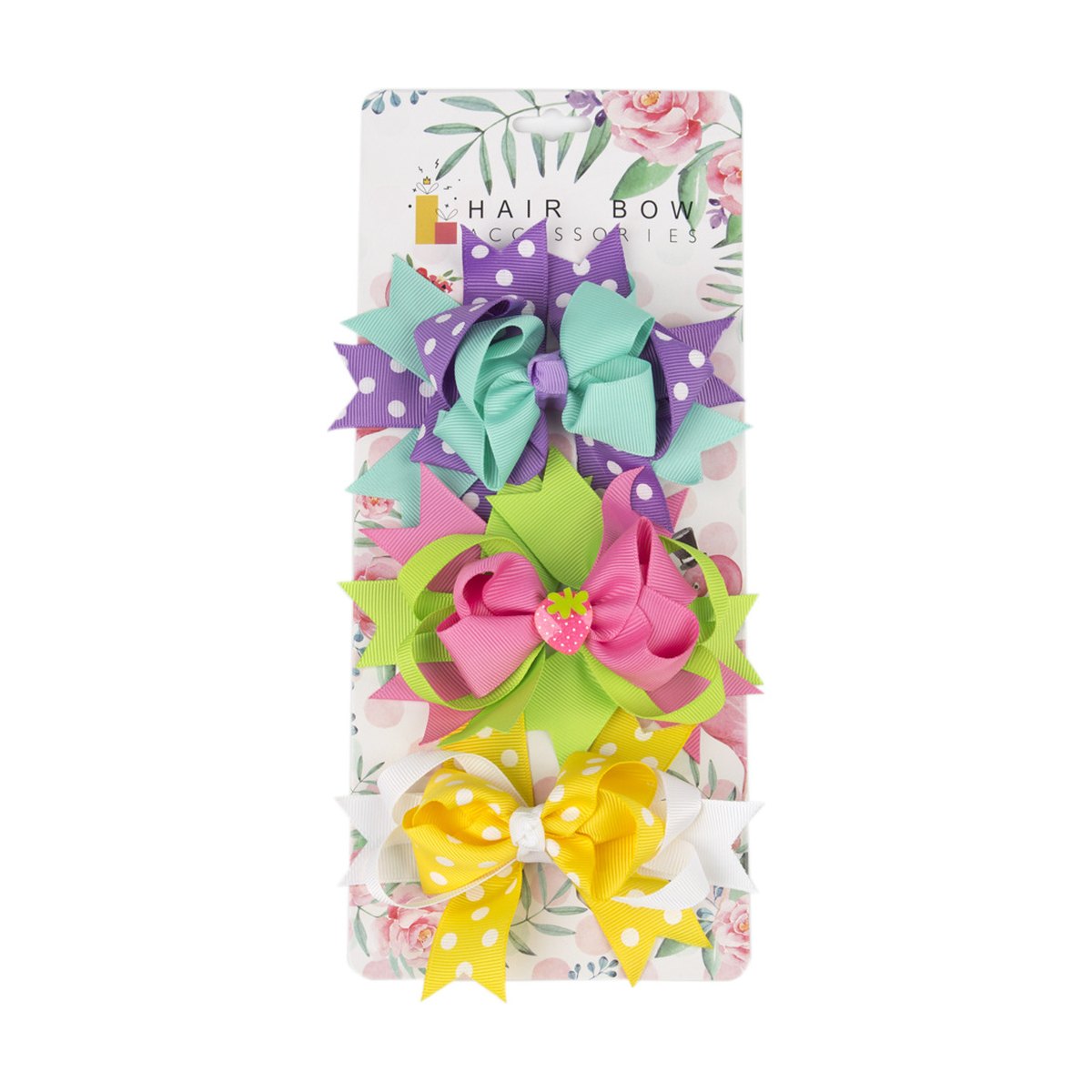 Three-piece Set Children's ' Multi-layer Bow Hair