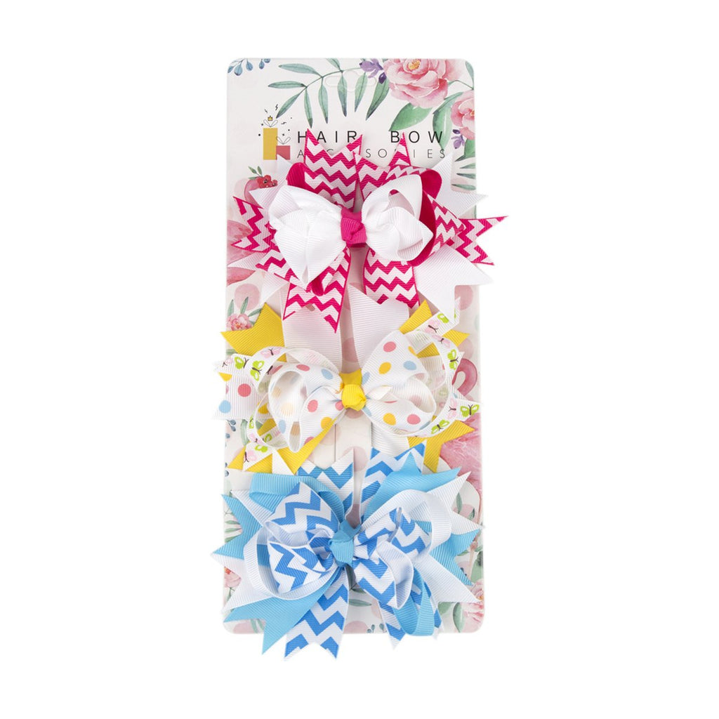 Three-piece Set Children's ' Multi-layer Bow Hair