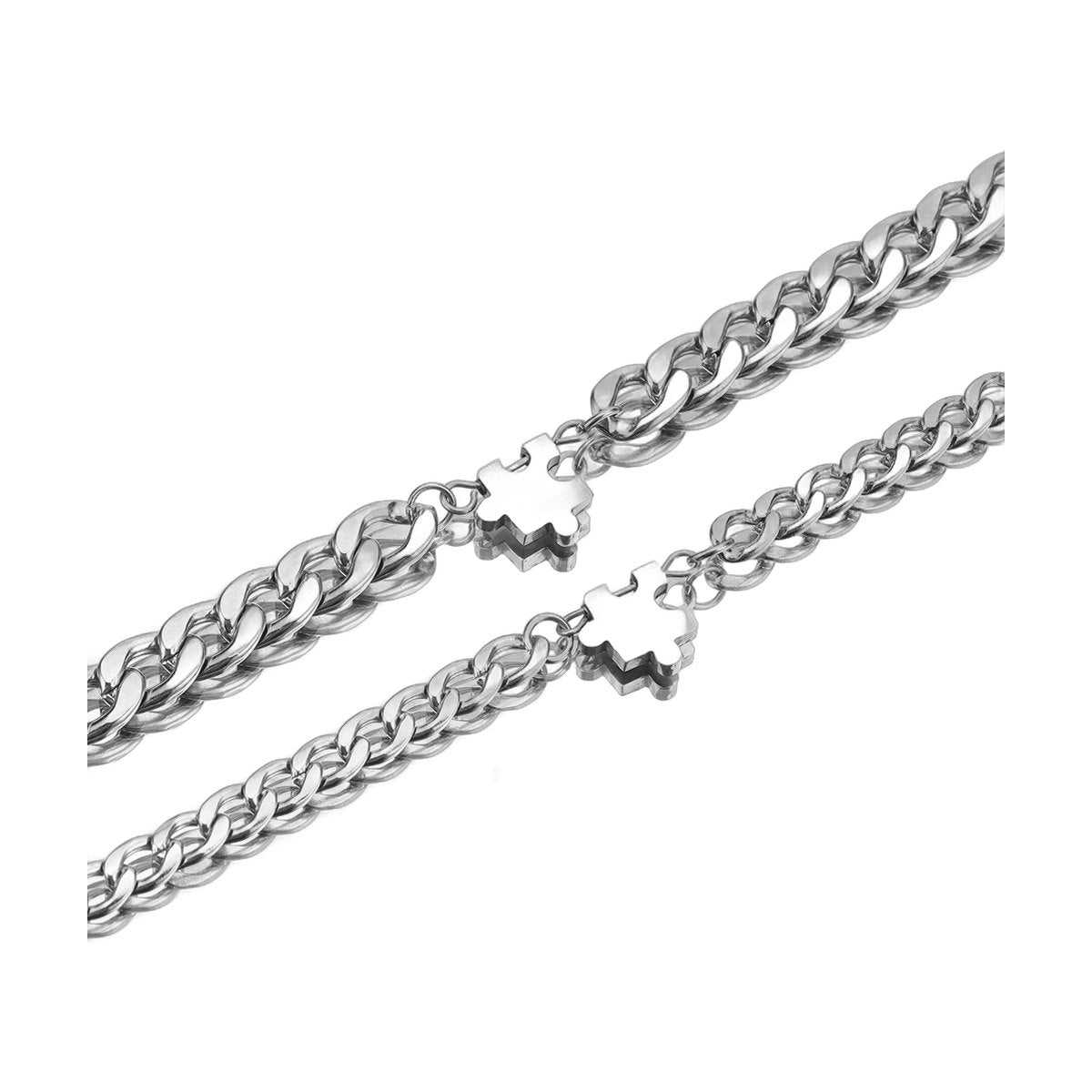 Titanium Steel Bracelet Set