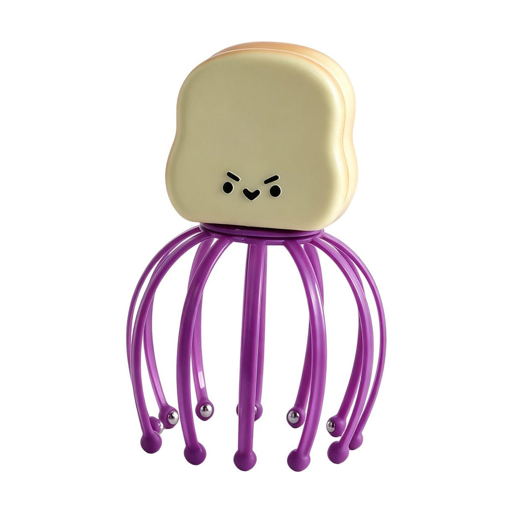 Toast-shaped Stainless Steel Scalp Massager