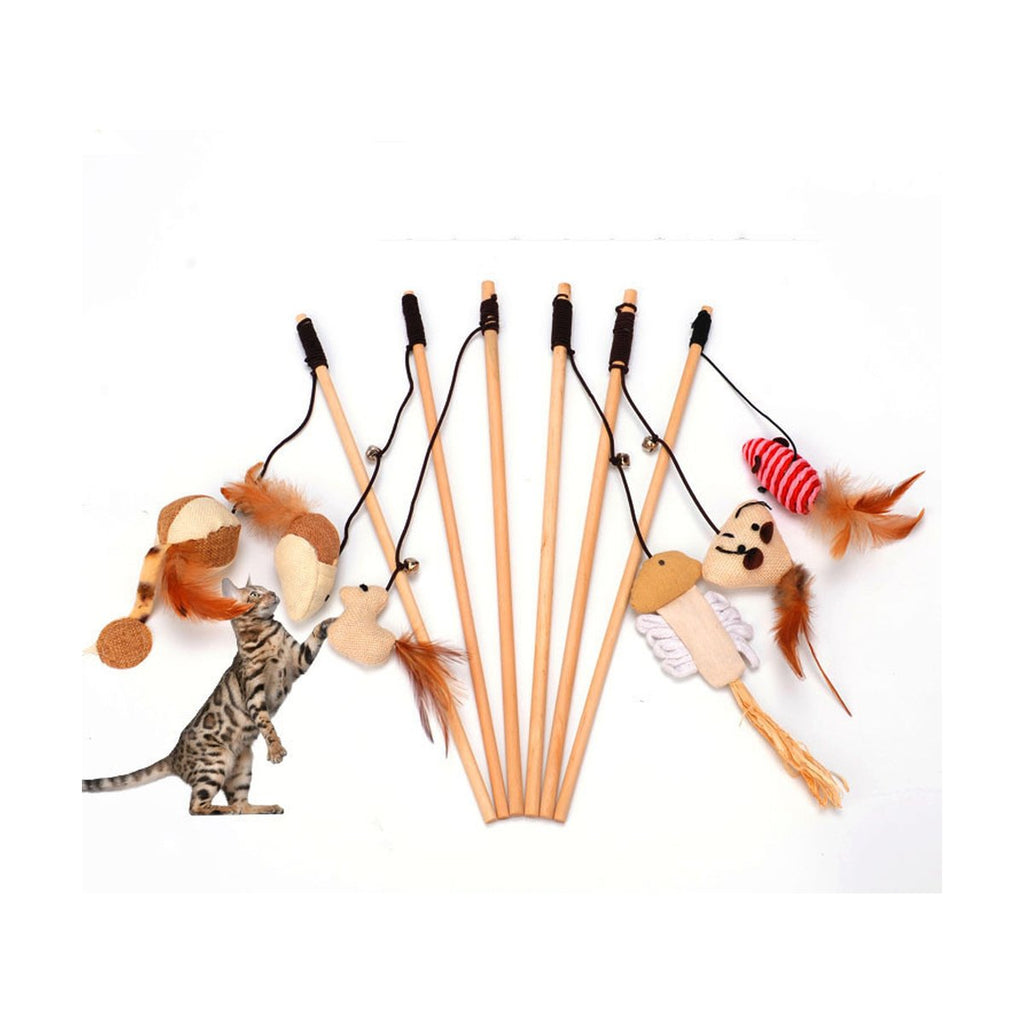 Toy Mouse Funny Cat Interactive Wood