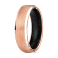 Tungsten Carbide Ring Rose Gold Band