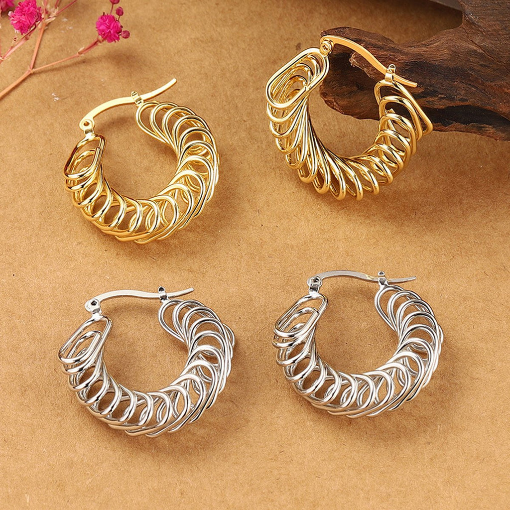 Twisted Hoop Earrings