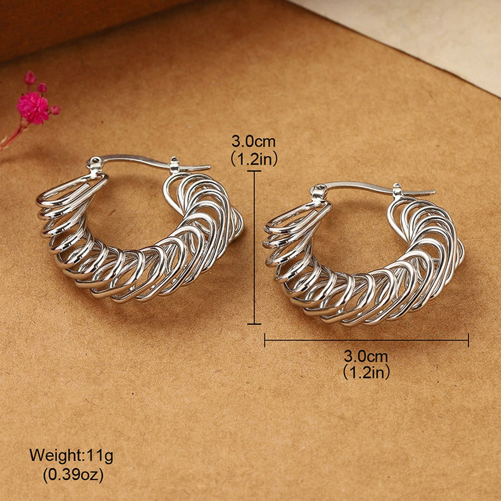 Twisted Hoop Earrings