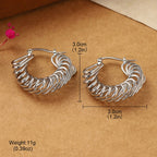 Twisted Hoop Earrings