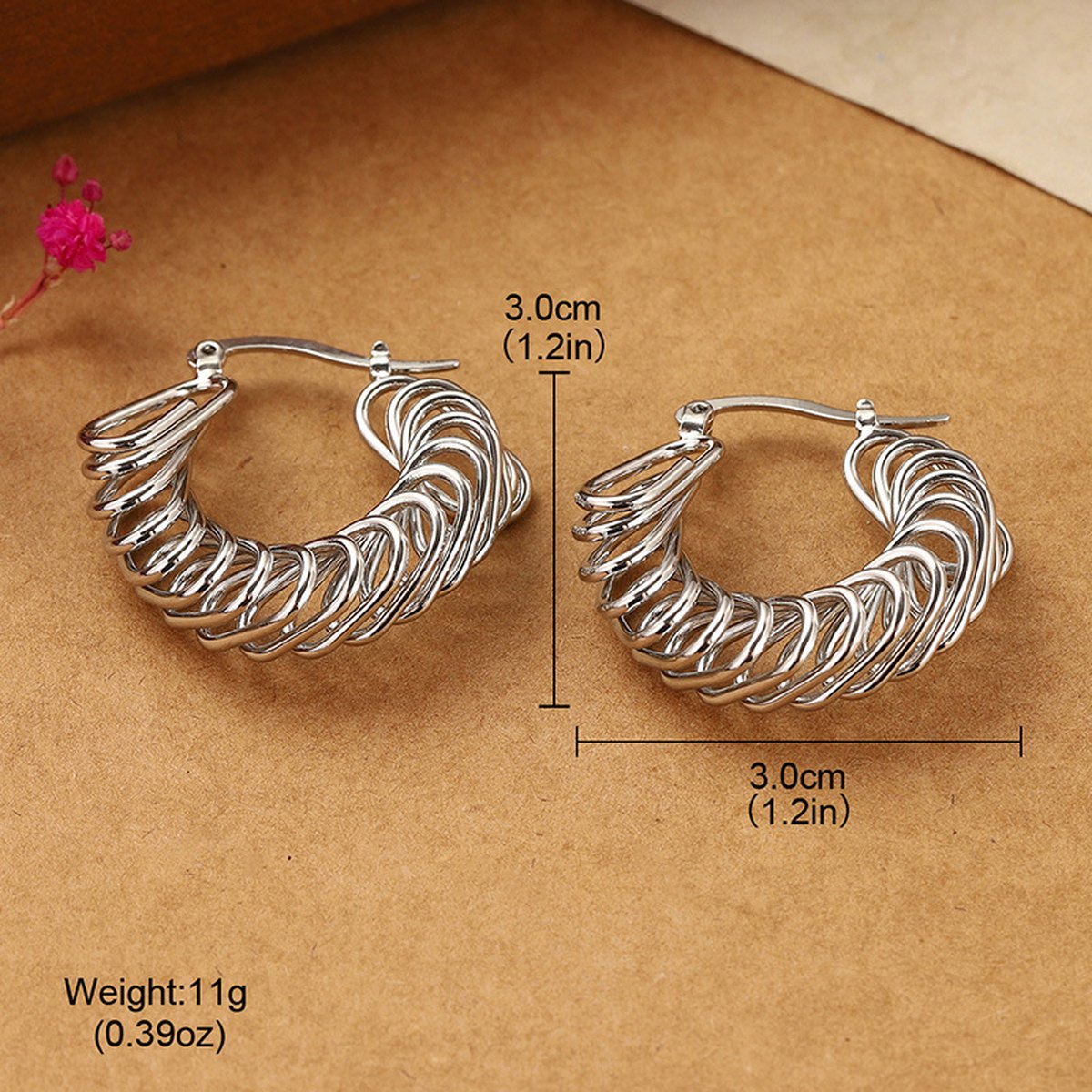 Twisted Hoop Earrings