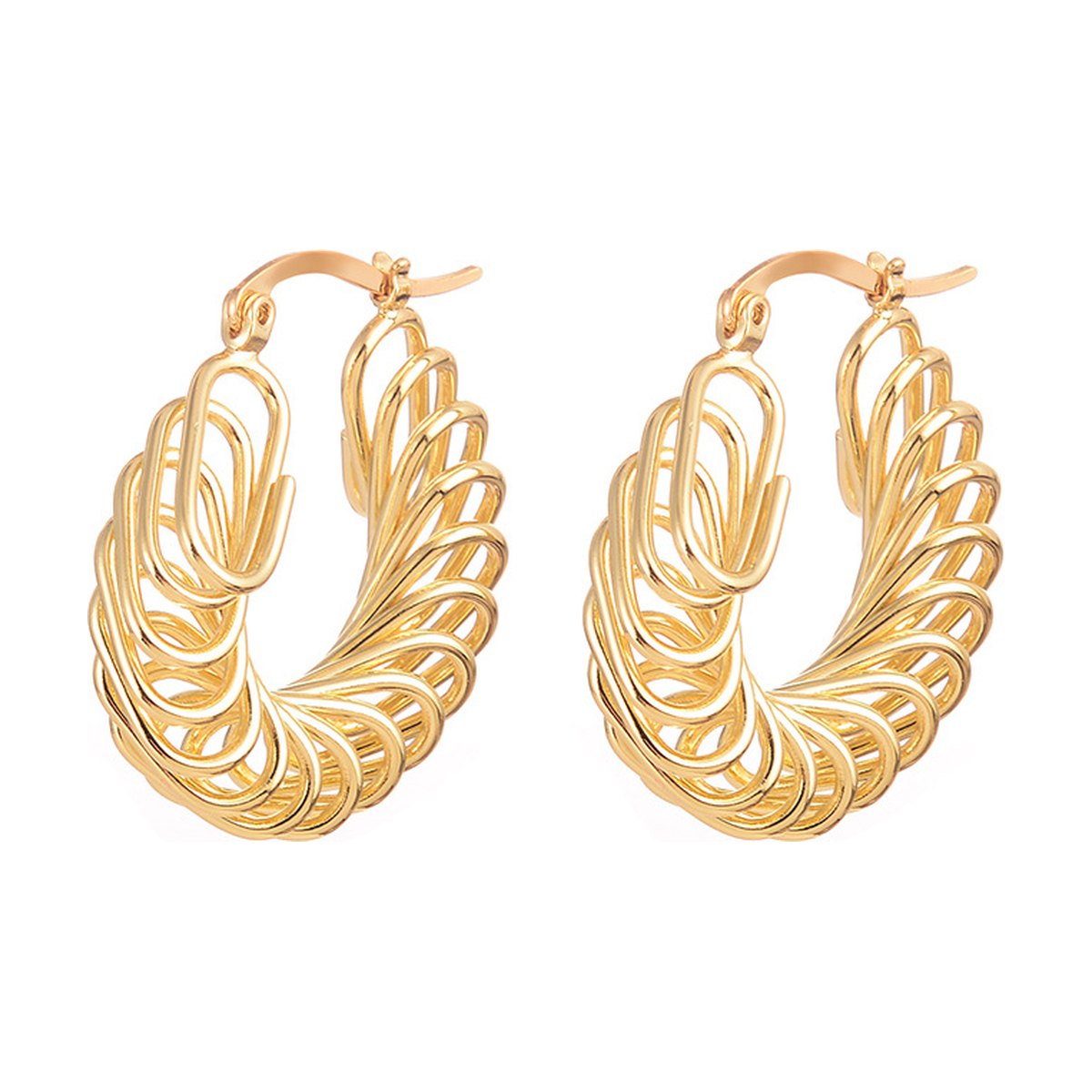 Twisted Hoop Earrings