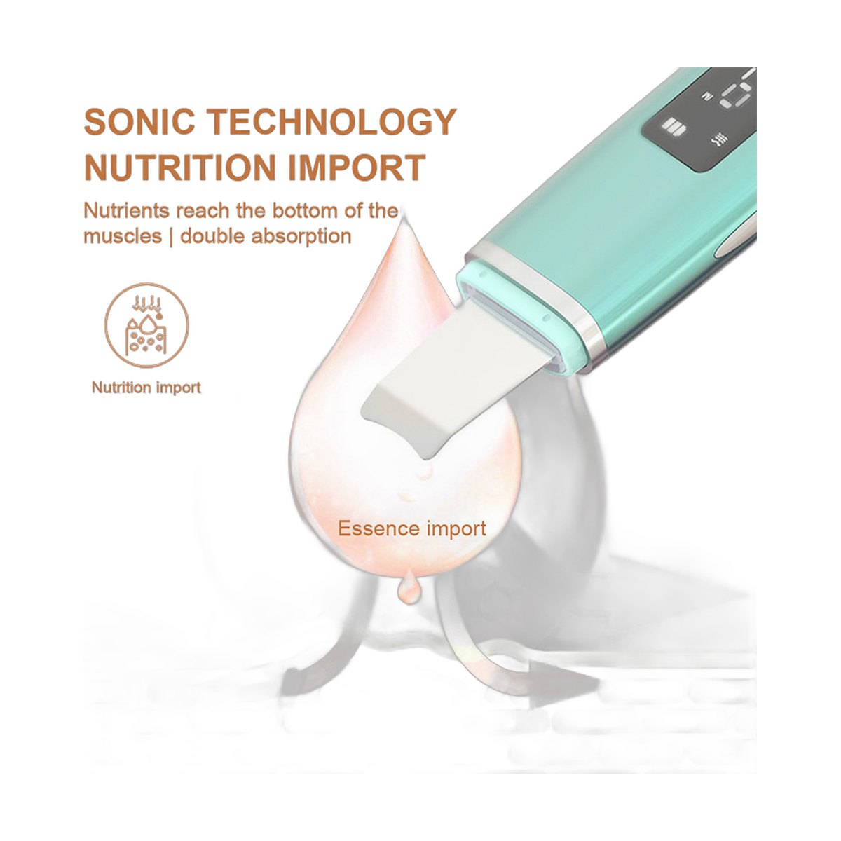 Ultrasonic Pore Cleaning Spatula