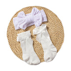 Velvet Headband and Socks Set
