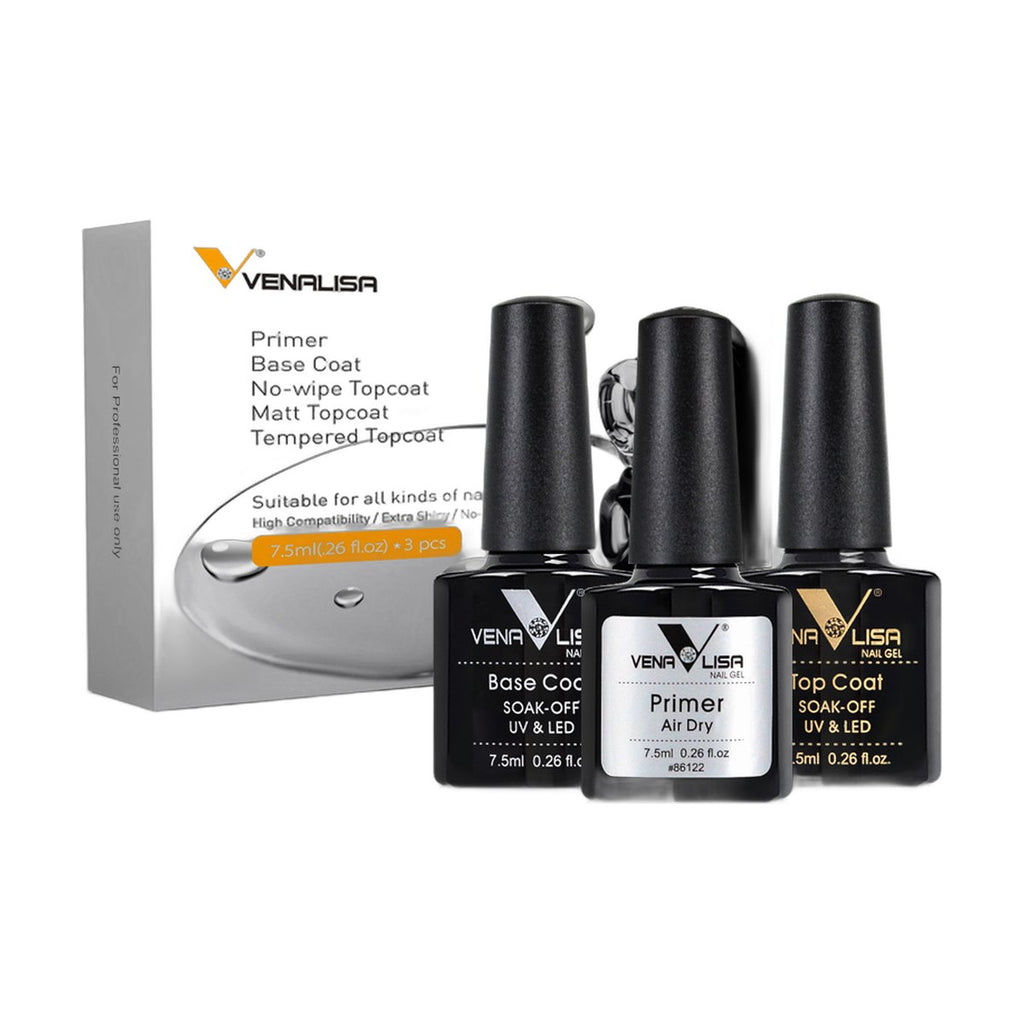 VENALISA Matte Base Coat – 3 Shades