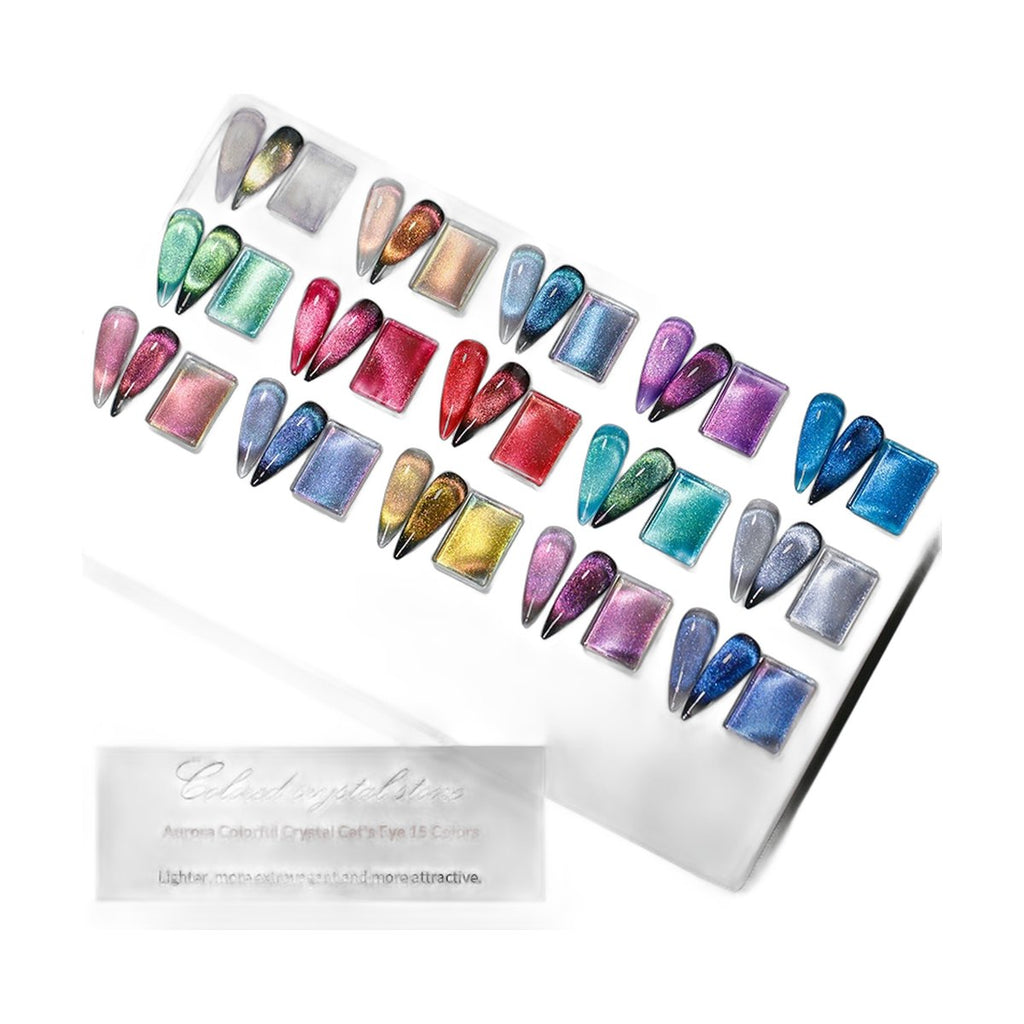 VENDEENI Crystal Cat Eye Gel Polish – 15 Shades