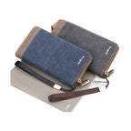 Vintage Canvas Clutch Bag Zipper