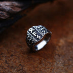 Vintage Stainless Steel Viking Ring