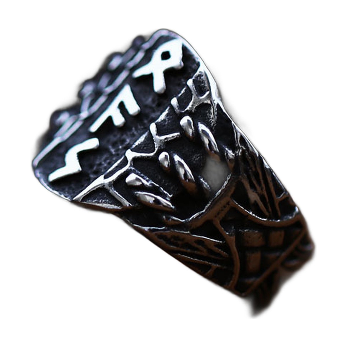 Vintage Stainless Steel Viking Ring