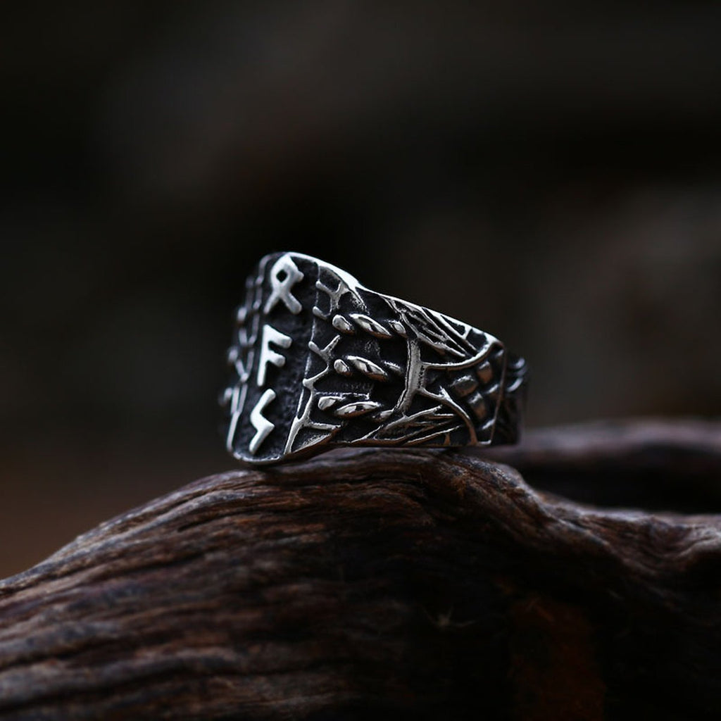 Vintage Stainless Steel Viking Ring
