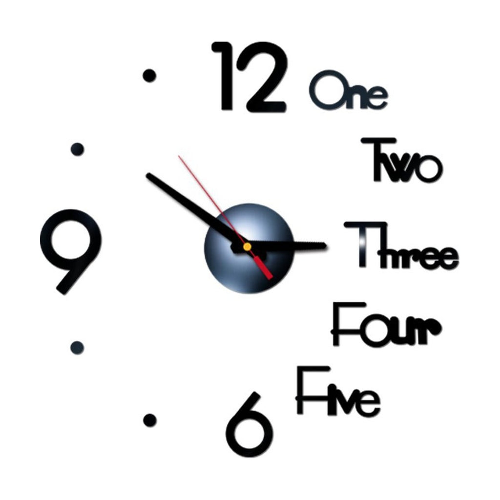 Wall Clock DIY Mute Sticken On