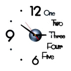 Wall Clock DIY Mute Sticken On