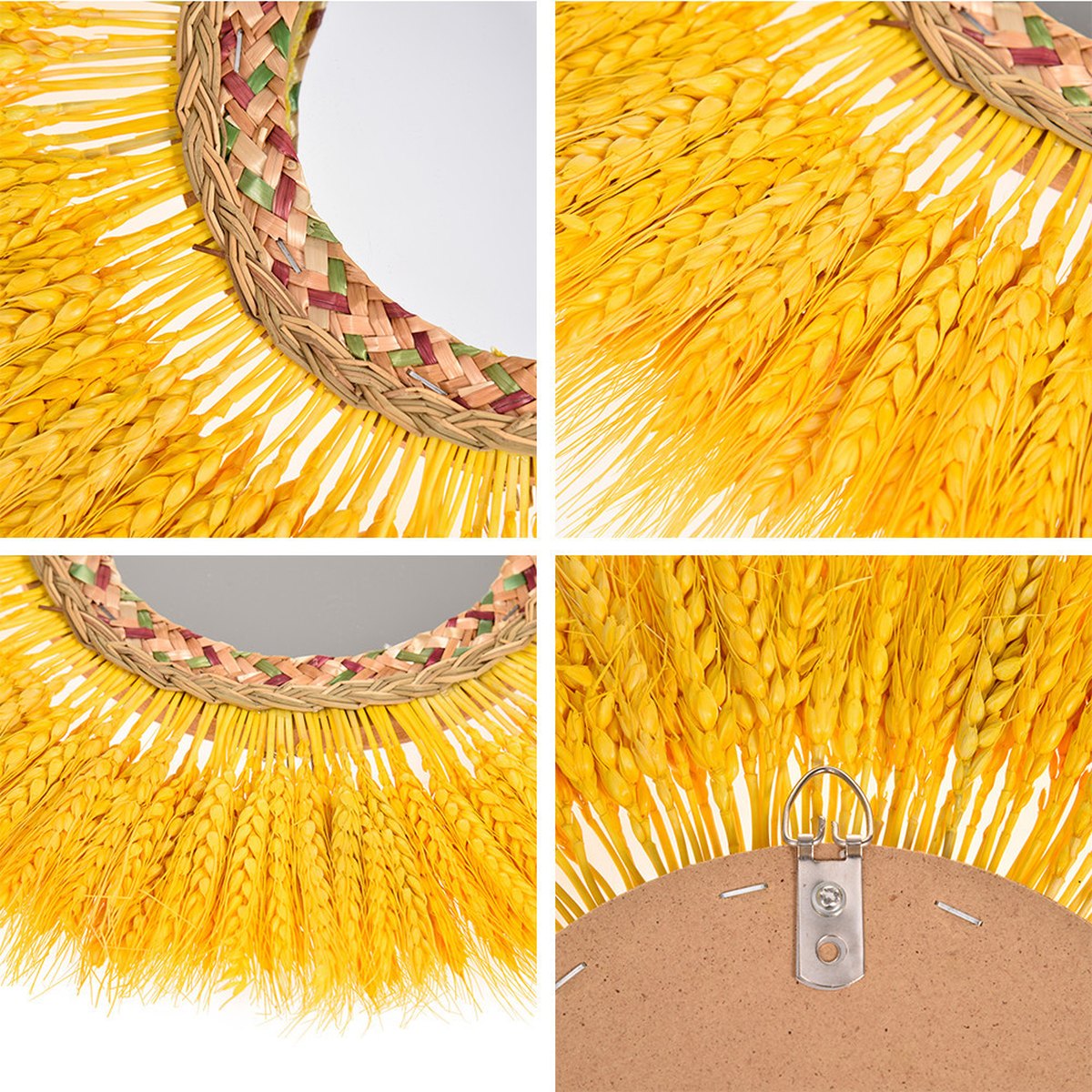 Wall Decoration Rattan Mirror Homestay Mural Pendant