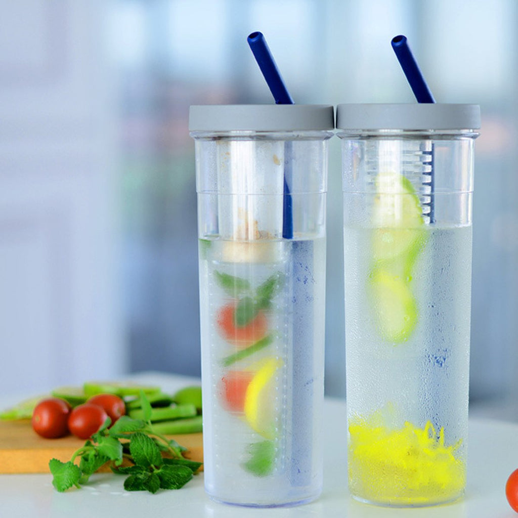 Water Bottle Portable Fruit Infuser Sports Lemon