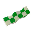 Wavy Checkerboard Hair Clips