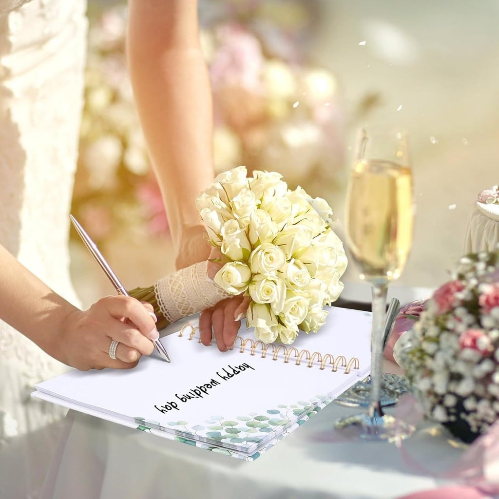 Wedding Guest Book Eucalyptus Birthday 60 Pages