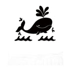 Whale Mirror Wall Stickers