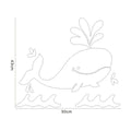Whale Mirror Wall Stickers
