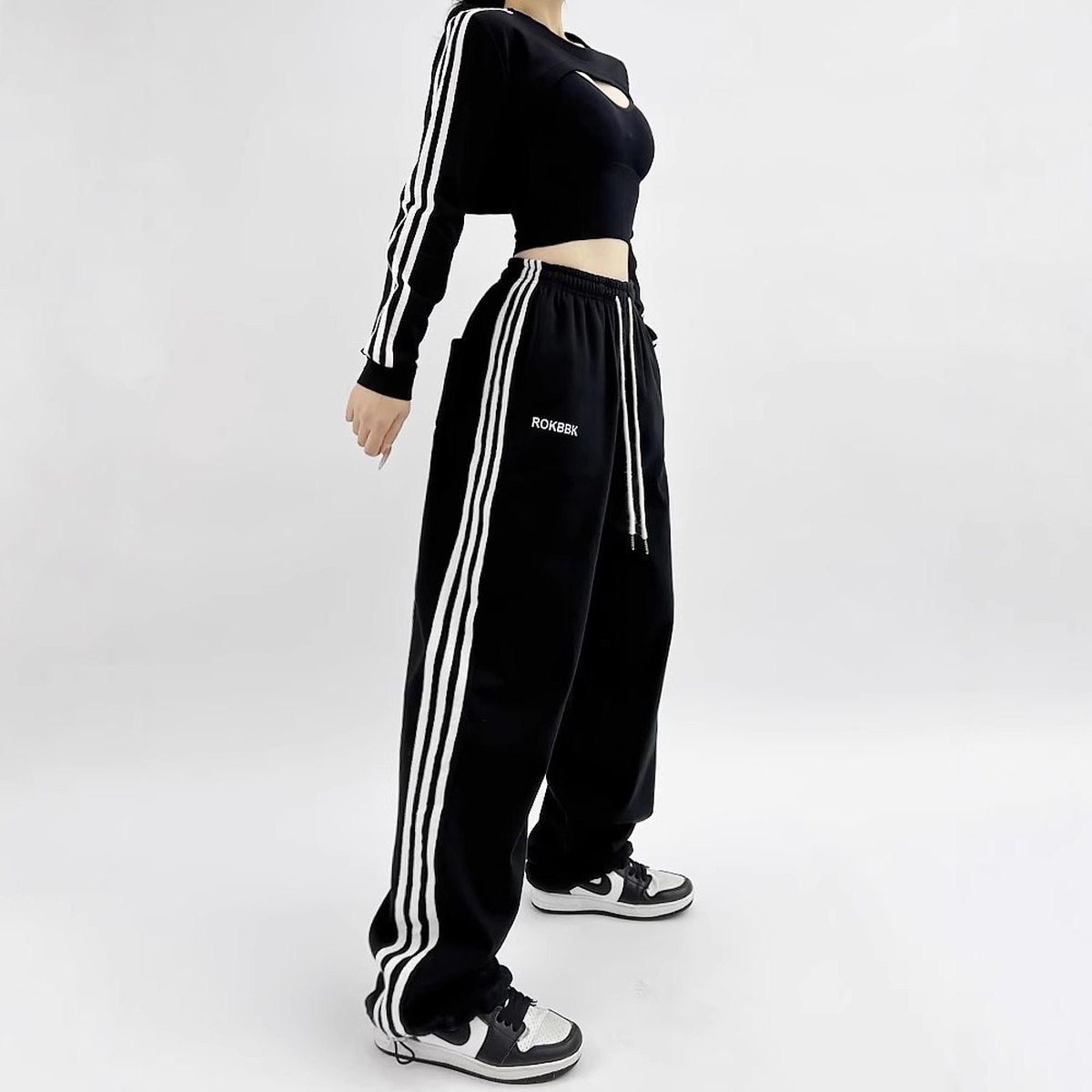 Women's American- Athletic Wide-leg Sweatpants