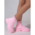 Women's Ankle Boot Low Heel Sock Boots