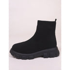 Women's Ankle Boot Low Heel Sock Boots