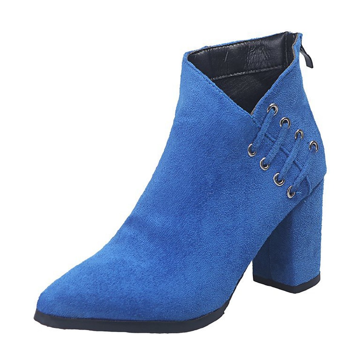 Women's Ankle Boots Pointed-toe Zipper Shoes