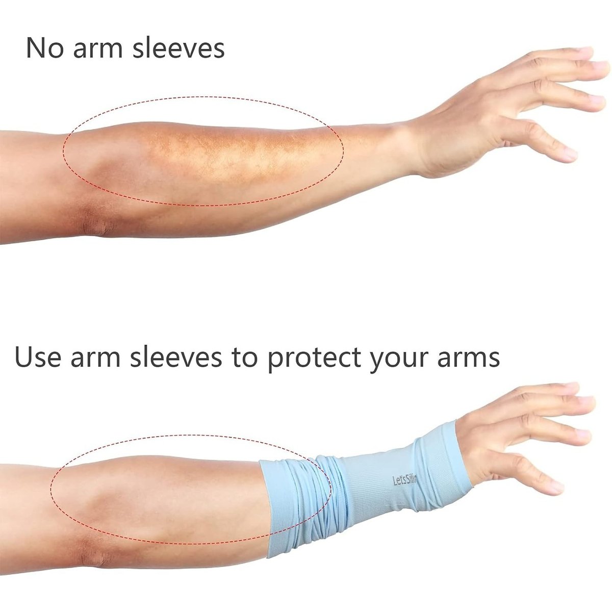 Women's Arm Sleeves Set 4 Pairs Sporty Volleyball