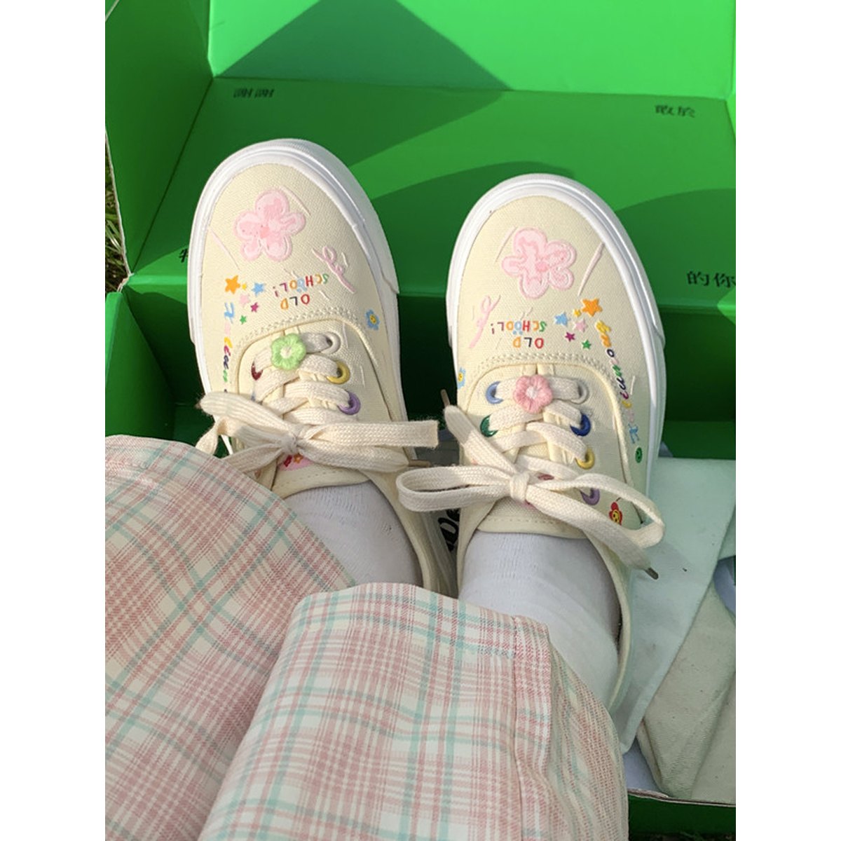 Women's Art Student Custard Canvas Shoes