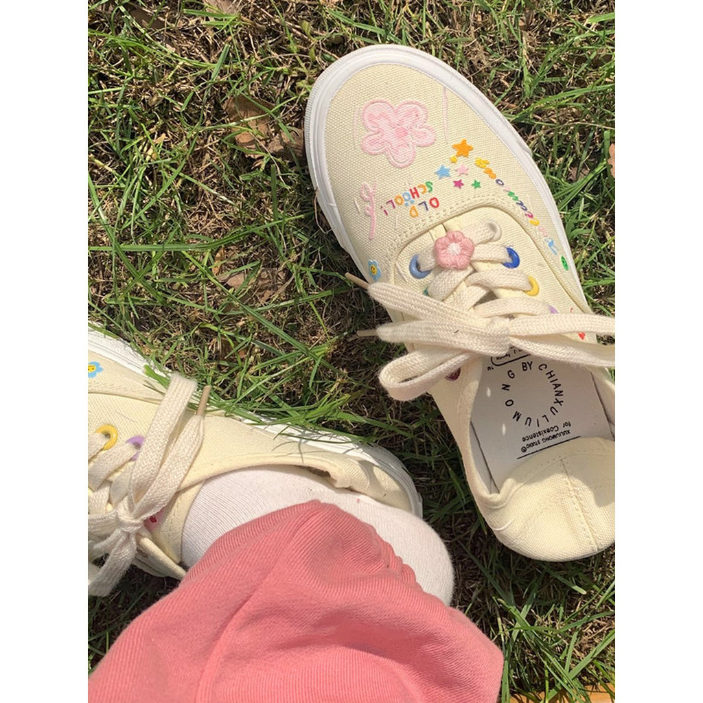 Women's Art Student Custard Canvas Shoes