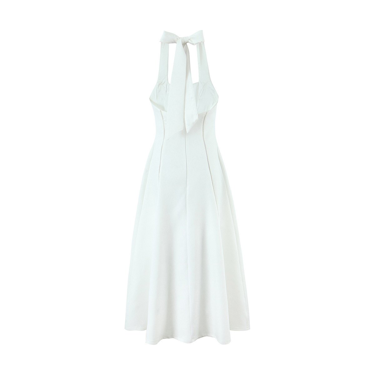 Women's Backless Halter-neck Midi Dress