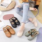 Women's Baotou Flat Semi Slippers