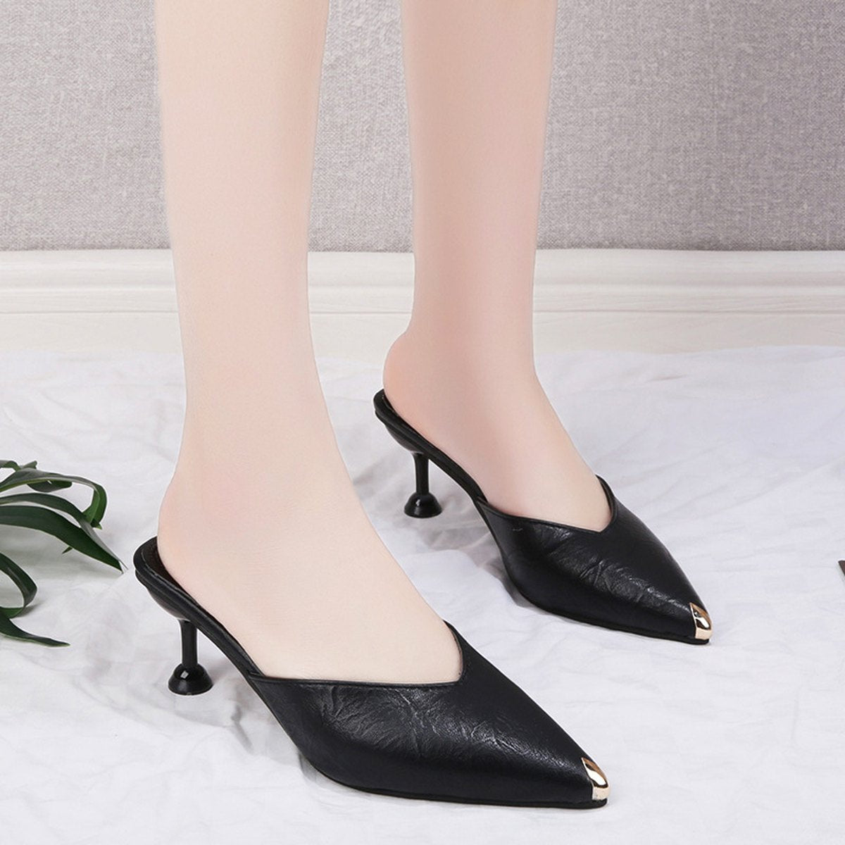 Women's Baotou Half Slippers Outer Wear