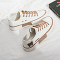 Women's Bear Canvas Shoes Board Students