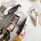 Women's Bear Canvas Shoes Board Students