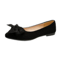 Women's Big Bow Flat Shoes Pointed-toe Low-heeled Casual
