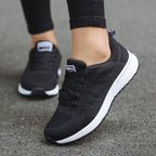 Women's Black & White Sneakers