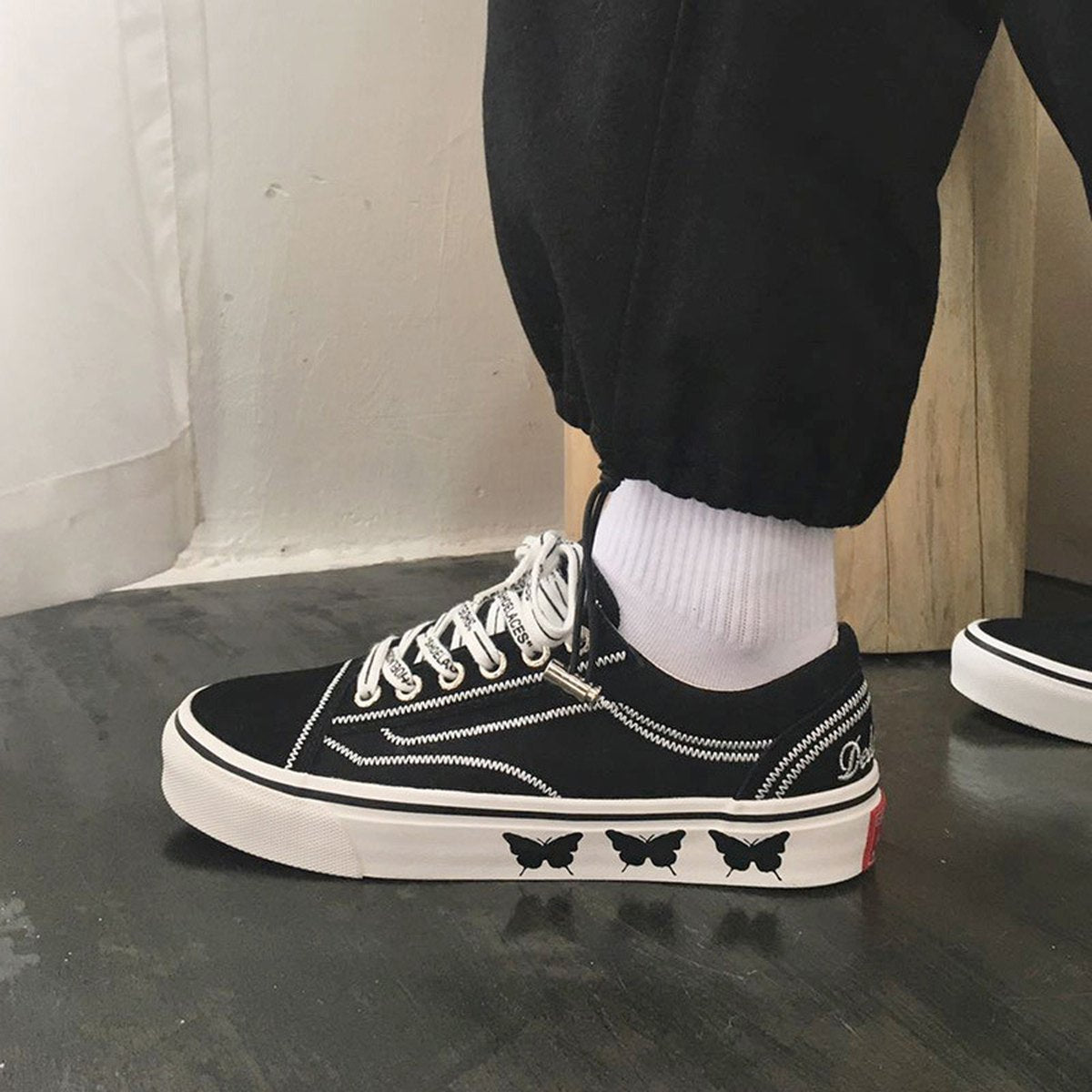 Women's Black Canvas Shoes