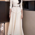 Women's Black Long Sleeve Leggings Suit