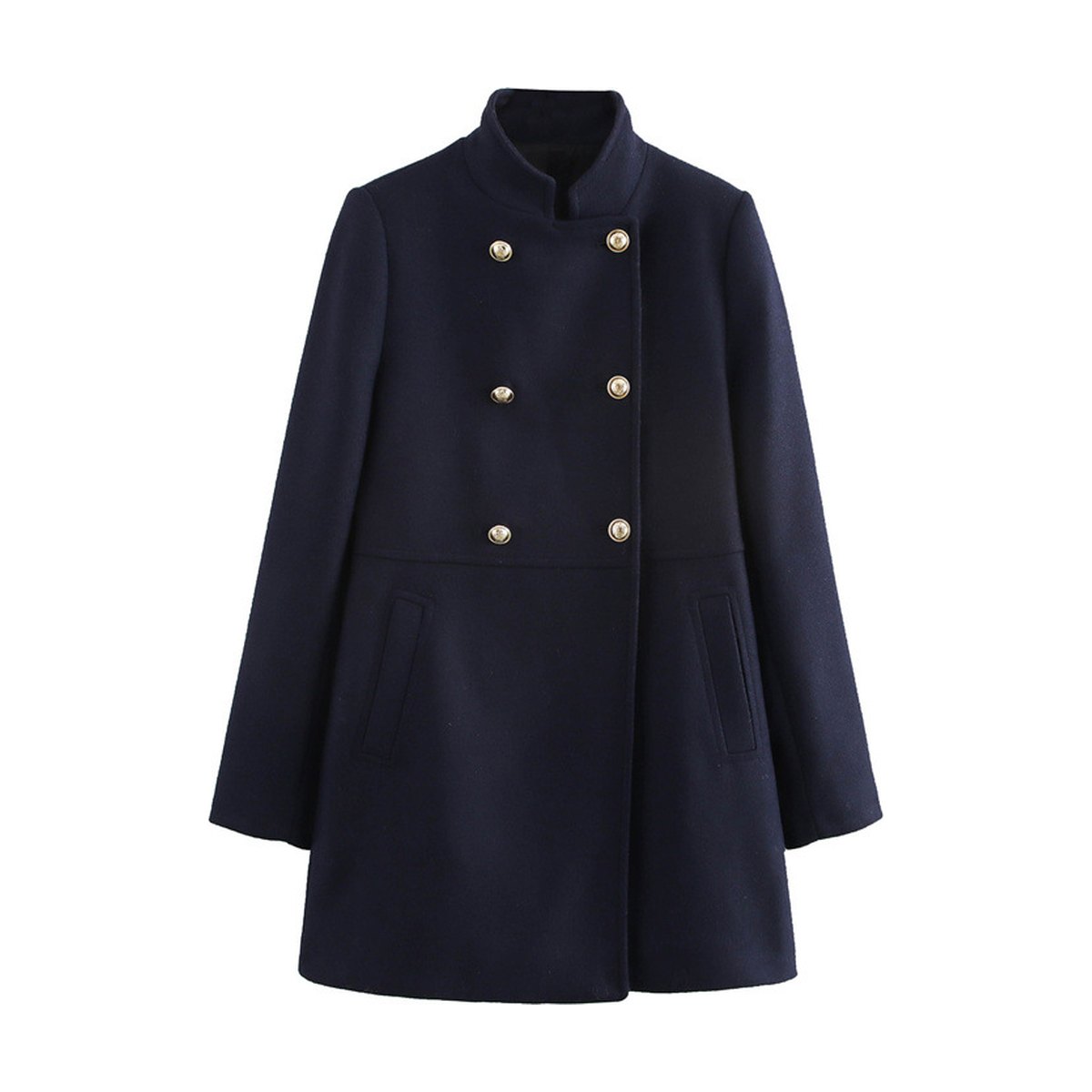 Women's Blended Double Breasted Coat