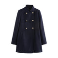 Women's Blended Double Breasted Coat