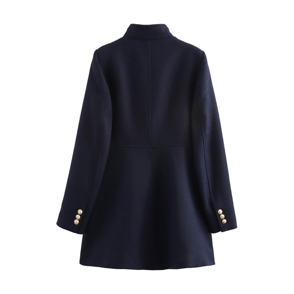 Women's Blended Double Breasted Coat