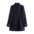 Women's Blended Double Breasted Coat