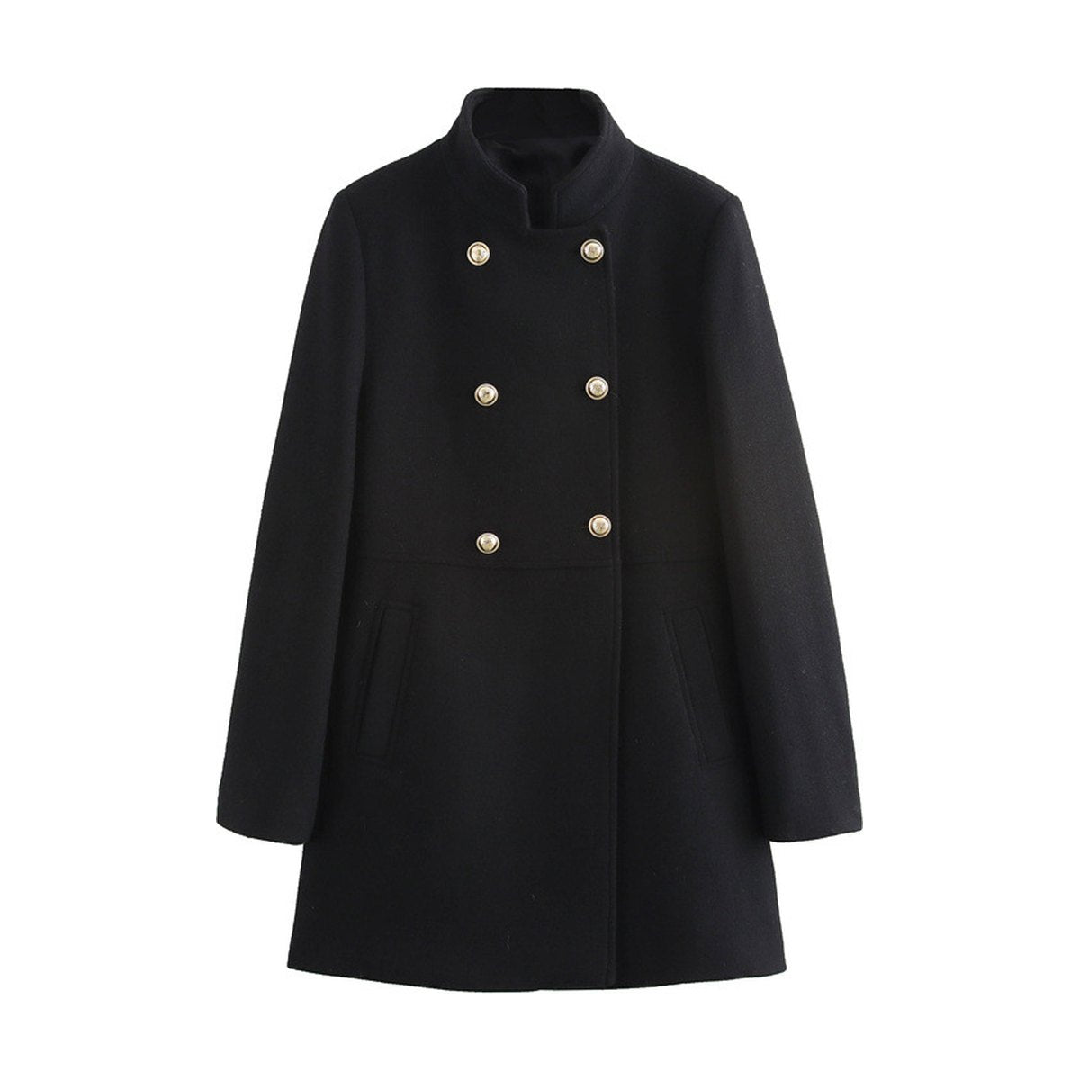 Women's Blended Double Breasted Coat