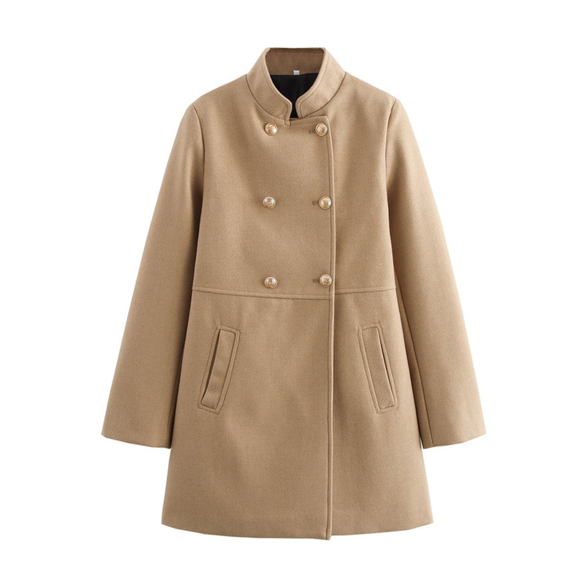 Women's Blended Double Breasted Coat